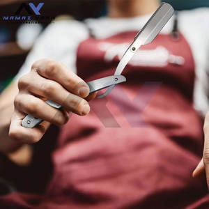 มีดโกนตรงสีดำแบบ OEM สำหรับช่างตัดผม ใบมีดโกนเปลี่ยนได้ จำหน่ายส่ง - Product Image 2