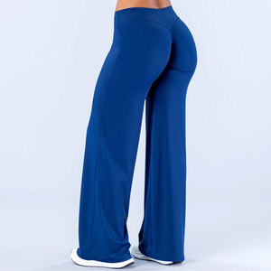 <b>Women</b> <b>Leggings</b> Compression <b>Flare</b> Bottom Plus Size Breathable Athletic Mid Waist Training Seamless Solid Color Spandex Elastic - Product Image 6