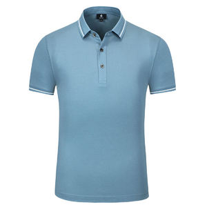Polo oversize streetwear pour homme, en coton tricoté épais, coupe décontractée à épaules tombantes, chemise boutonnée décontractée - Product Image 4