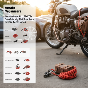 Cuerda de Remolque Plana Ecológica para Automóviles Amato - Cuerda de Remolque Plana Ecológica para Accesorios de Auto - Product Image 3