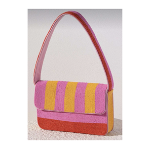 Sac fourre-tout en coton brodé à la main avec perles - Sac à main multifonction pour Noël, Nouvel An et fêtes - Product Image 6