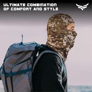 Masque Balaclava Unisexe Noir Intégral Respirant Imperméable Extérieur Spandex Polyester Couleur Unie Décontracté Couvre-tête Adulte - Product Image 5