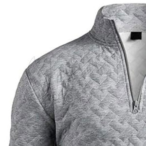 เสื้อฮัลฟ์ซิปคุณภาพดี ตัดเย็บตามสั่ง พร้อมโลโก้  ผ้าเนื้อนุ่มสบาย ทนทาน เหมาะสำหรับผู้ชาย - Product Image 6