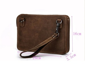 Maletín Profesional Unisex de Cuero Crazy Horse para Portátil, Gran Capacidad, Genuino, para Negocios, Trabajo, Viajes, Personalizable, Impermeable - Product Image 1