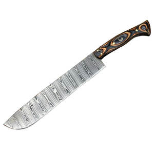 Couteau de chef en acier Damas, outil de cuisine professionnel, manche ergonomique, forgé à la main, passe au lave-vaisselle, pour couper et trancher - Product Image 3