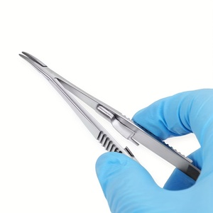 Castroviejo Micro Needle Suture Holders 16CM/6.3in Precision Castroviejo Micro Suture <b>Drivers</b> for Corneal Microsurgery Procedure - Product Image 3