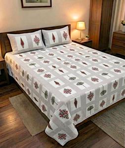 Vente en gros : Parure de lit King Size aspect tissu, 2 taies d'oreiller réversibles, design réversible, tissu doux, prix de gros - Product Image 1