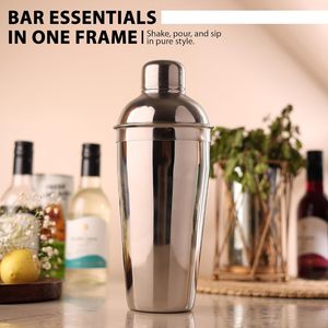 Shaker à cocktails Prarabdh en acier inoxydable 750 ml, anti-fuite, outil de bar, prix de gros pour exportateurs - Product Image 2