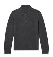 Pull Polo Tricoté Anti-Plis Grande Taille pour Homme, Manches Longues, Couleur Unie, pour Tenue Décontractée d'Automne, Boutons Personnalisables