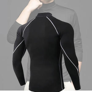 Men's Custom Long Sleeve Compression Gym Rash Guard Breathable Nylon Shirt with Sun Protection & <b>Sublimated</b> MMA Design - Product Image 5