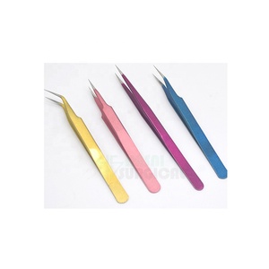 Nohon — pince à cils professionnelle fausse 90, coffret en acier inoxydable, claquettes à cils personnalisées avec logo, rose, or - Product Image 5