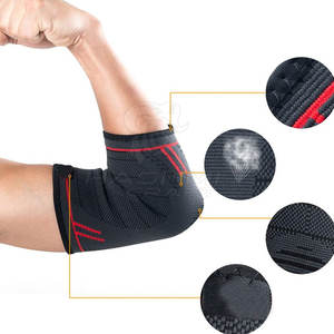 Manga elástica para el codo, ajuste cómodo que permite una gama completa de movimientos, ideal para uso en el gimnasio y actividades físicas. - Product Image 3