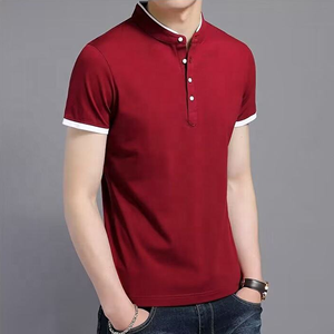 เสื้อโปโลผ้าโพลีเอสเตอร์คอตตอนสีพื้น ระบายอากาศ แห้งเร็ว แขนสั้น สำหรับฤดูร้อน รับทำโลโก้ OEM - Product Image 2