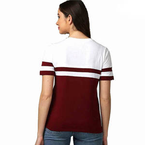 Nouvelles T-shirts élégantes pour femmes en coton et polyester, décontractées, respirantes, en promotion, prix compétitif - Product Image 3