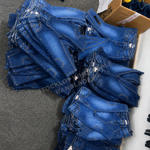 Conjunto de Pantalones Vaqueros para Niños con Logotipo Personalizado, Jeans Acampanados Bordados para Niñas Pequeñas, Pantalones Deportivos Tipo Cargo para Niños, Ropa Casual Infantil de Mezclilla - Product Image 5