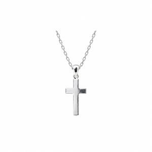 Classic 925 Silver Cross Pendant <b>Necklace</b> Religious <b>Spiritual</b> Jewelry Simple Unisex Fine Accessory Supplier - Product Image 2