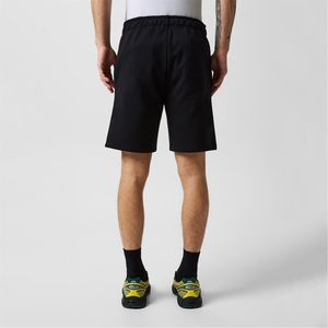 <b>Men</b> <b>Black</b> Shark Face Applique <b>Shorts</b> Elastic Waist Casual Style Character Design Front Logo Knitted Fabric 100% Cotton Anti-UV - Product Image 6