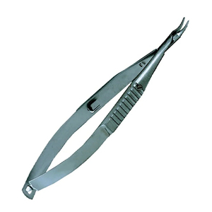 Pinza de sujeción McPherson para microcirugía, de acero inoxidable, curva, de 4 pulgadas, manual, con mandíbulas cónicas lisas - Product Image 3