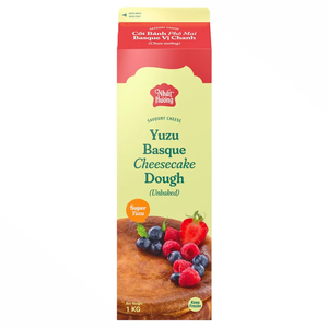 ราคาขายส่งสุดฮอตสำหรับครีมฮาลาลไม่ผสมนม ผลิตภัณฑ์เบเกอรี่ยี่ห้อส่วนตัว รสชาติเค้กชีสบาสก์ยูซุ ขนาด 1 กก. พร้อมจำหน่าย - Product Image 1