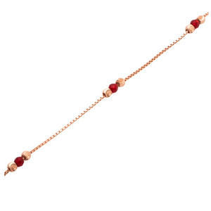 Custom 18Kt Rose Gold Regular Bracelet Wholesale 18K Real Gold Plain Chain Fine Jewelry for Women <b>Gift</b> Premium Quality 1.020Gms - Product Image 5