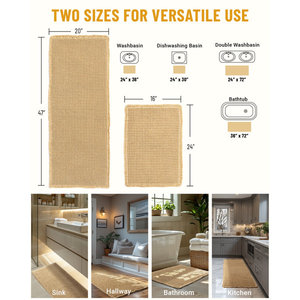 Customised Factory Wholesale Anti-Slip Absorbent Bath <b>Mat</b> Non-Slip Foot <b>Mat</b> for Toilet Door for Home Use - Product Image 4