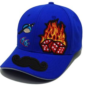 Blue Baseball Cap with Embroidered and 6-Panel Casual <b>Hat</b> Adjustable Baseball cap <b>For</b> 4 Season - Product Image 2