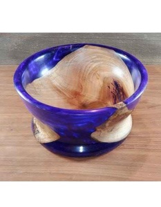 Tazón de madera hecho a mano con incrustaciones de resina color verde azulado, diseño minimalista para servir comida, regalos, bodas, frutas, tazones decorativos. - Product Image 2