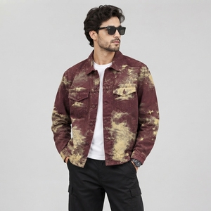 Chaqueta Casual de Estilo Denim Oversize Vintage de Algodón Lavado Premium ODM para Primavera, Personalizable - Product Image 3