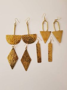 Metal fine <b>cuff</b> <b>Earring</b> Indian Tribal Jewelry Mandala <b>Earring</b> Brass Hoop <b>Earring</b> - Product Image 6