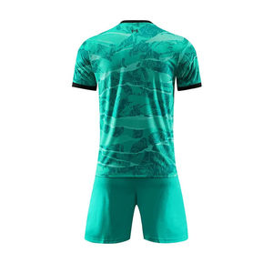Men's New Design Sportswear Soccer Uniform Set 100% Polyester Fabric Round Neck Sublimation Printed Football Uniform Set - Product Image 3