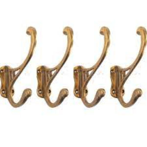 Ganchos y colgadores de metal de alta calidad, autoadhesivos, para montar en la pared, con diseño de hojas chapadas en oro, a un precio impresionante. - Product Image 2