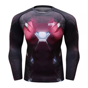 Sublimation Rash Guard Breathable Soft Fabric UV Resistant Comfortable Fit Beach And <b>Surf</b> Use - Product Image 1