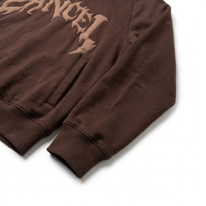 Sweat-shirt à capuche en molleton pour homme, broderie 3D personnalisée, coton, hiver, épais, surdimensionné, haute qualité - Product Image 3