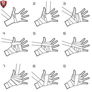 Vendas para manos de boxeo con presilla para el pulgar, transpirables, de algodón, que absorben la humedad, para entrenamiento de MMA y Muay Thai - Product Image 6
