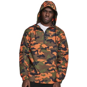Custom <b>Camo</b> Windbreaker <b>Jacket</b> Lightweight <b>Waterproof</b> Hooded Outdoor Pullover OEM Manufacturer - Product Image 6