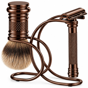 Support professionnel en acier inoxydable incurvé de style S pour rasoir et brosse à raser, OEM ODM, support de luxe léger et résistant à la rouille - Product Image 5