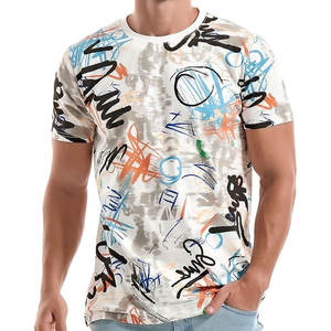 Camiseta de Manga Corta con Estampado Gráfico Hipster Hip Hop para Hombre, Ropa Urbana de Moda, Cuello Redondo de Algodón, Camiseta Moderna de Rap para Hombre - Product Image 1