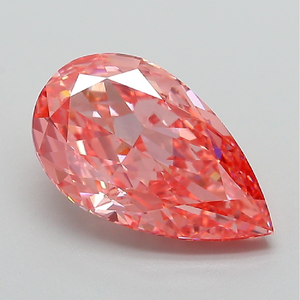Premium Pear Modified Brilliant Cut <b>Pink</b> Lab Grown Diamond Loose Stone - Product Image 4