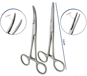Pinzas Quirúrgicas Kelly de Acero Inoxidable HERMANN MEDITECH, Juego de Instrumentos Quirúrgicos Curvos y Rectos Manuales de Primera Calidad, Certificación CE Clase I - Product Image 3