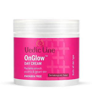 Crème de jour Vedic Line OnGlow pour tous types de peaux, formule légère et non grasse, disponible au meilleur prix de gros - Product Image 1