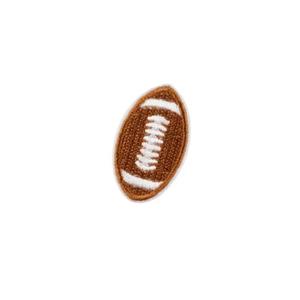 Adult Unisex Sports Embroidered Patches Basketball Baseball Football Design Circular Oval Shape Orange White <b>Brown</b> Red Color - Product Image 3