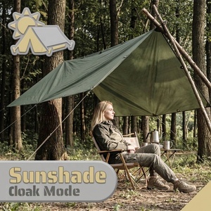 Poncho de pluie imperméable vert à capuche avec poche avant, unisexe, pour adulte, vêtement d'extérieur, design léger et compact - Product Image 5