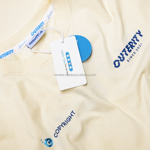 [Al menos 400 uds/Diseño] camisetas de algodón 100% de gran tamaño Unisex profesional entrega rápida ecológica Impresión de logotipo personalizado - Product Image 3