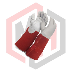 Gants de soudage en cuir Tig pour travaux quotidiens, anti-chaleur, ignifuges, avec poignet tricoté, 16 pouces, haute qualité - Product Image 3
