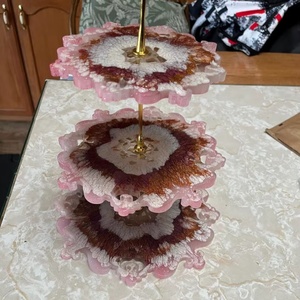 Handcrafted Resin 3 Tier <b>Cake</b> Stand - Product Image 1