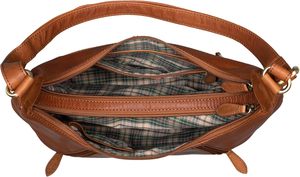 Nuevo Bolso Hobo de Cuero Genuino para Mujer, Correa de Hombro Ajustable, Cierre de Cremallera, Estilo Clásico, Color Marrón, Uso Diario, Hecho en India - Product Image 3