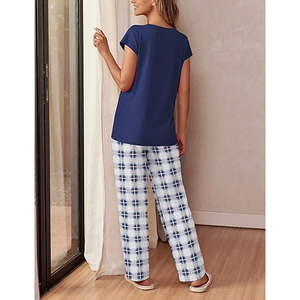 <b>Women</b> Airport Style Lounge <b>Set</b> Loose Fit T Shirt Drawstring Pants Casual Matching Outfit - Product Image 5