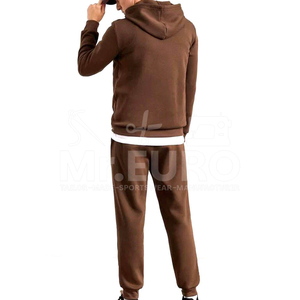 Ensemble de survêtement décontracté d'hiver à capuche pour homme, prix d'usine, conception personnalisée OEM/ODM, qualité supérieure, tenue deux pièces pour un confort quotidien - Product Image 3