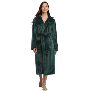 Peignoirs en polaire pour couples Nesta Sports, pyjamas doux et chauds en flanelle et velours pour l'hiver - Product Image 6