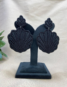 Handmade Jewelry Handcrafted Embroidered Fashion <b>Beaded</b> Earrings Beautiful Design Silk <b>Thread</b> Embroidery Woman Girls Gift - Product Image 5